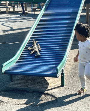 The impact of toy guns on playgrounds